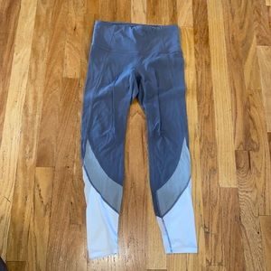 Grey & White Athleta Leggings